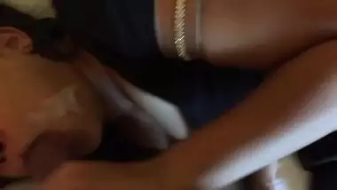 Hot bhabhi giving blowjob and taking cum in mouth