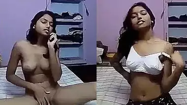 Sexy Indian girl Fingering Selfie