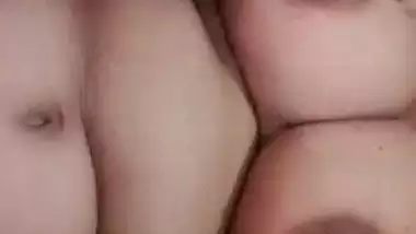 Desi bhabi show her big boob and pussy selfie cam video