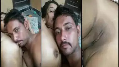 Nude Desi girl nipple sucking and kissing with her lover