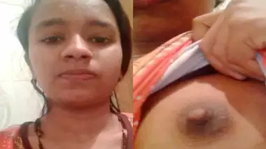 Innocent-looking girl showing her erect nipples