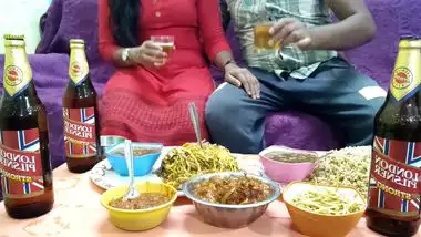 Friend invites the Desi girl to drink some beer and drills XXX cave