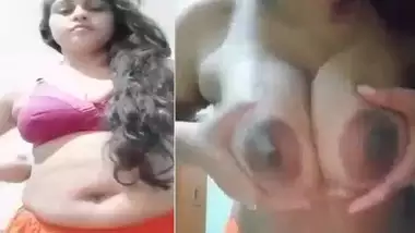 Indian wife big boobs show for secret lover