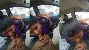 Tamil bf of a lady sucking her husband?s dick in the car